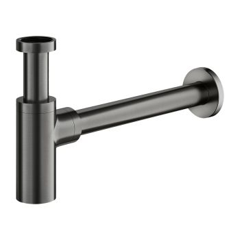 - OMNIRES syfon umywalkowy ozdobny, grafit szczotkowany A186GR - A186GR - Łazienki Szydłowski