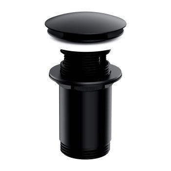 - OMNIRES korek klik-klak do umywalki z przelewem, czarny mat A706BL - A706BL - Łazienki Szydłowski