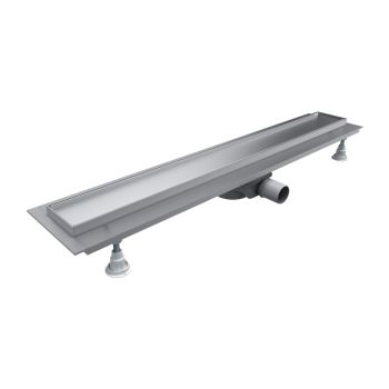 - OMNIRES LOWFIX pryszn. odpływ liniowy z maskownicą do wklejenia płytek, 100 cm, srebrny półmat LOWFIX100TSL - LOWFIX100TSL - Łazienki Szydłowski