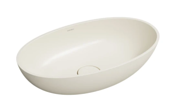  - OMNIRES SHELL M+ Umywalka nablatowa, 60 x 35 cm white sand mat SHELLUNWS - SHELLUNWS - Łazienki Szydłowski