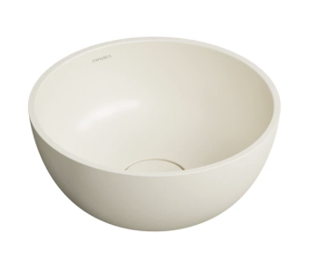  - OMNIRES SHELL M+ Umywalka nablatowa, Ø35 cm white sand mat SHELL350UNWS - SHELL350UNWS - Łazienki Szydłowski