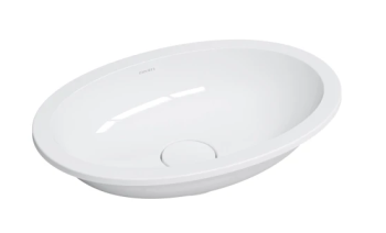 - OMNIRES SHELL M+ Umywalka podblatowa, 48 x 31 cm biały połysk SHELL480UPBP - SHELL480UPBP - Łazienki Szydłowski