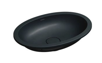  - OMNIRES SHELL M+ Umywalka podblatowa, 48 x 31 cm black lava mat SHELL480UPBLV - SHELL480UPBLV - Łazienki Szydłowski