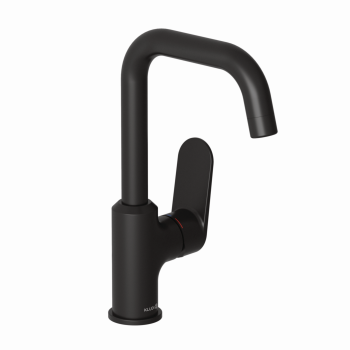  - KLUDI-X1 jednouchwytowa bateria umywalkowa obrotowa wylewka (360°) bez zestawu odpływowego czarny mat 320283975 - 320283975 - Łazienki Szydłowski