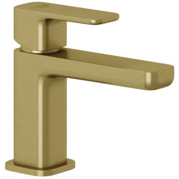 - KLUDI RENON bateria umywalkowa 85 złoty szczotkowany 42290N075 - 42290N075 - Łazienki Szydłowski