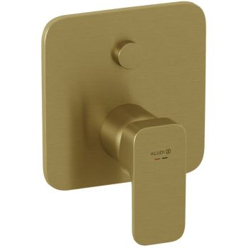 - KLUDI RENON bateria podtynkowa do dwóch odbiorników złoty szczotkowany 42759N075 - 42759N075 - Łazienki Szydłowski