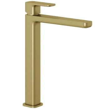  - KLUDI-RENON jednouchwytowa bateria umywalkowa wysoka złoty szczotkowany 42298N075 - 42298N075 - Łazienki Szydłowski