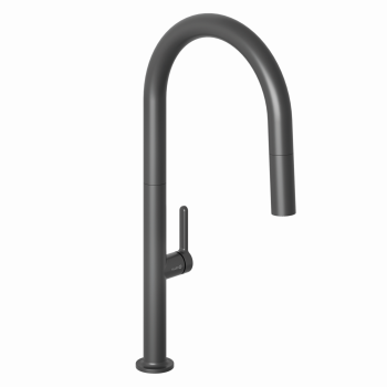  - KLUDI AUREA bateria kuchenna, wyciagana końcówka czarny mat 558526675 - 558526675 - Łazienki Szydłowski