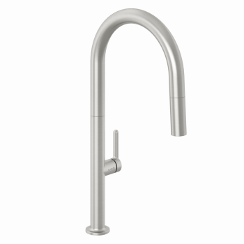  - KLUDI-AUREA jednouchwytowa bateria kuchenna, wyciagana końcówka nikiel szczotkowany 55852N575 - 55852N575 - Łazienki Szydłowski