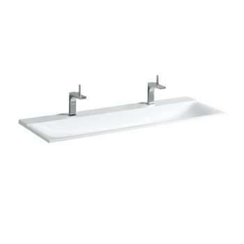 - GEBERIT Xeno² podwójna umywalka 140 x 48 cm z 2 otworami kolor biały mat 500277001 - 500.277.00.1 - Łazienki Szydłowski