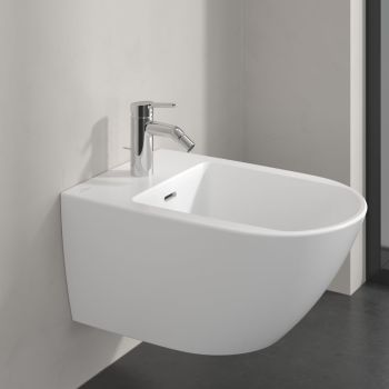  - Villeroy & Boch Skyla bateria bidetowa z zestawem odpływowym z cięgnem chrom TVB11600100061 - TVB11600100061 - Łazienki Szydłowski