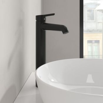  - Villeroy & Boch Skyla bateria umywalkowa wysoka czarny mat TVW116003000K5 - TVW116003000K5 - Łazienki Szydłowski