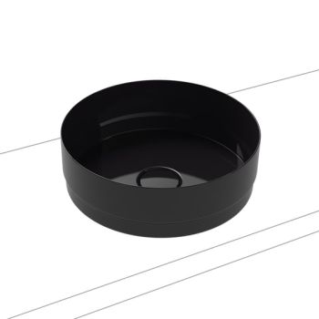  - KALDEWEI NUEVA umywalka nablatowa stal emaliowana kolor czarny z Perl-Effekt 911206003701 - 911206003701 - Łazienki Szydłowski