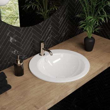  - KALDEWEI OBJECT R umywalka wpuszczana w blat stal emaliowana kolor biały 912307190001 - 912307190001 - Łazienki Szydłowski