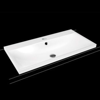 - KALDEWEI SILENIO Umywalka wpuszczana w blat 90 x 46 cm stal emaliowana biały mat z Perl-Effekt 904006013711 - 904006013711 - Łazienki Szydłowski