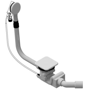  - KALDEWEI INCAVA zestaw odpływowo-przelewowy z funkcją napełniania KA 4081 kompletny zestaw biały mat 687772020711 - 687772020711 - Łazienki Szydłowski