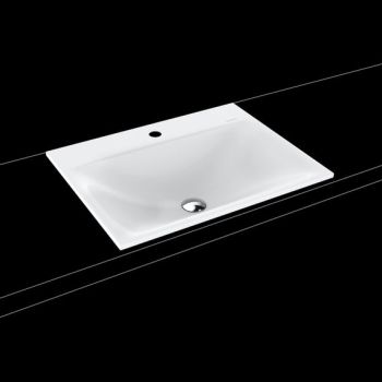  - KALDEWEI SILENIO umywalka wpuszczana w blat 60 x 46 cm stal emaliowana kolor biały mat z Perl-Effekt 907706303711 - 907706303711 - Łazienki Szydłowski