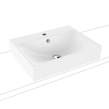  - KALDEWEI SILENIO umywalka nablatowa 60 x 46 cm stal emaliowana kolor biały mat z Perl-Effekt 904106013711 - 904106013711 - Łazienki Szydłowski