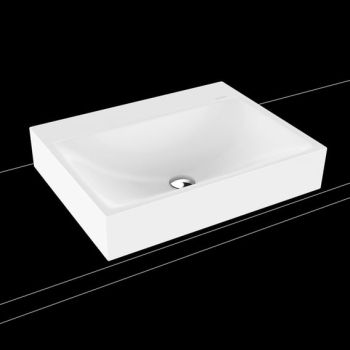  - KALDEWEI SILENIO umywalka nablatowa 60 x 46 cm stal emaliowana kolor biały mat z Perl-Effekt 904106313711 - 904106313711 - Łazienki Szydłowski