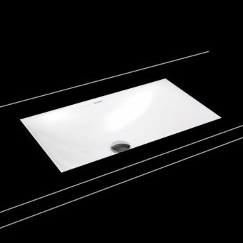  - KALDEWEI SILENIO umywalka podblatowa 63,4 x 39,1 cm stal emaliowana kolor biały mat z Perl-Effekt 906006313711 - 906006313711 - Łazienki Szydłowski