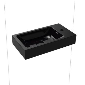  - KALDEWEI CONO umywalka 55 x 30 cm stal emaliowana kolor czarny z Perl-Effekt 908006013701 - 908006013701 - Łazienki Szydłowski