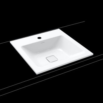  - KALDEWEI CONO umywalka 50 x 50 cm wpuszczana w blat stal emaliowana kolor biały z Perl-Effekt 908206013001 - 908206013001 - Łazienki Szydłowski