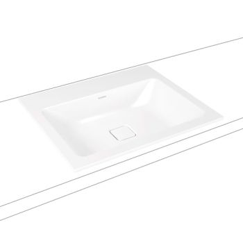 - KALDEWEI CONO umywalka 60 x 50 cm wpuszczana w blat stal emaliowana kolor biały mat z Perl-Effekt 901606003711 - 901606003711 - Łazienki Szydłowski