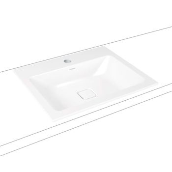 - KALDEWEI CONO umywalka 60 x 50 cm wpuszczana w blat stal emaliowana kolor biały mat z Perl-Effekt 901606013711 - 901606013711 - Łazienki Szydłowski