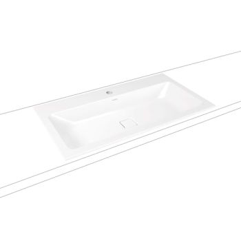  - KALDEWEI CONO umywalka 90 x 50 cm wpuszczana w blat stal emaliowana kolor biały mat z Perl-Effekt 901706013711 - 901706013711 - Łazienki Szydłowski