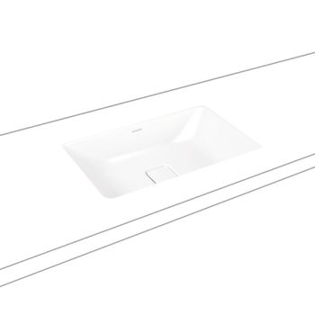  - KALDEWEI CONO umywalka 56,8 x 38,2 cm podblatowa stal emaliowana kolor biały mat z Perl-Effekt 902306003711 - 902306003711 - Łazienki Szydłowski