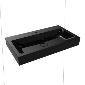  - KALDEWEI CONO umywalka 90 x 50 cm ścienna stal emaliowana kolor czarny z Perl-Effekt 902606013701 - 902606013701 - Łazienki Szydłowski