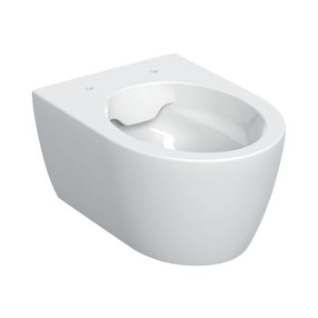  - GEBERIT iCon Wisząca miska WC lejowa, krótka, ukryte mocowania, Rimfree biały 502380001 - 502.380.00.1 - Łazienki Szydłowski