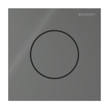  - GEBERIT typ 40 System spłukiwania pisuarów z pneumatycznym uruchamianiem spłukiwania, przycisk uruchamiający okrągły lava / szkło błyszczące 116014JK1 - 116.014.JK.1 - Łazienki Szydłowski