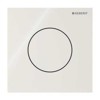  - GEBERIT typ 40 System spłukiwania pisuarów z pneumatycznym uruchamianiem spłukiwania, przycisk uruchamiający okrągły piaskowy szary / szkło błyszczące 116014JL1 - 116.014.JL.1 - Łazienki Szydłowski