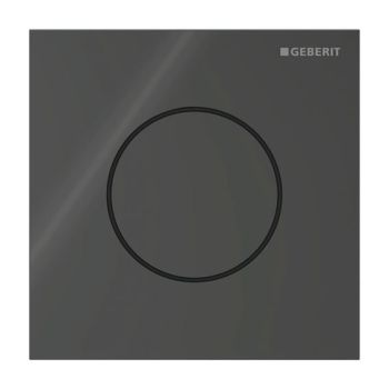  - GEBERIT typ 40 System spłukiwania pisuarów z pneumatycznym uruchamianiem spłukiwania, przycisk uruchamiający okrągły czarny / szkło błyszczące 116014SJ1 - 116.014.SJ.1 - Łazienki Szydłowski