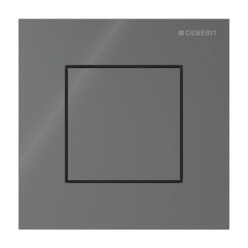  - GEBERIT typ 40 System spłukiwania pisuarów z pneumatycznym uruchamianiem spłukiwania, przycisk uruchamiający kwadratowy lava / szkło błyszczące 116217JK1 - 116.217.JK.1 - Łazienki Szydłowski