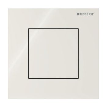  - GEBERIT typ 40 System spłukiwania pisuarów z pneumatycznym uruchamianiem spłukiwania, przycisk uruchamiający kwadratowy piaskowy szary / szkło błyszczące 116217JL1 - 116.217.JL.1 - Łazienki Szydłowski