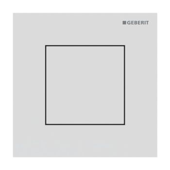  - GEBERIT typ 40 System spłukiwania pisuarów z pneumatycznym uruchamianiem spłukiwania, przycisk uruchamiający kwadratowy biały mat / powłoka easy-to-clean 116217JT1 - 116.217.JT.1 - Łazienki Szydłowski