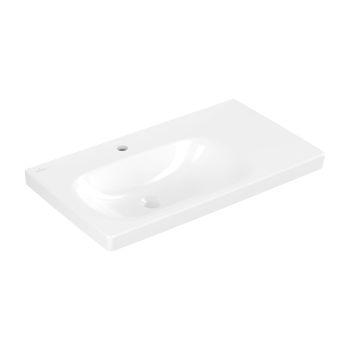 - Villeroy & Boch Skyla umywalka wiszaca 80 x 46 cm cm stone white z powłoka Ceramic Plus 5A52L2RW - 5A52L2RW - Łazienki Szydłowski