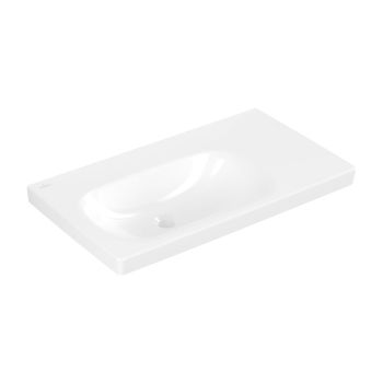 - Villeroy & Boch Skyla umywalka wiszaca 80 x 46 cm stone white z powłoką ceramic plus 5A52L4RW - 5A52L4RW - Łazienki Szydłowski