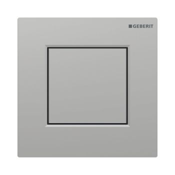  - GEBERIT typ 01 System spłukiwania pisuarów z pneumatycznym uruchamianiem spłukiwania, przycisk uruchamiający kwadratowy chrom / matowy, z powłoką easy-to-clean 116064JQ1 - 116.064.JQ.1 - Łazienki Szydłowski