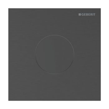 - GEBERIT typ 40 System spłukiwania pisuarów z elektronicznym uruchamianiem spłukiwania, zasilanie bateryjne, płyta przykrywająca okrągły czarny chrom / szczotkowany, z powłoką easy-to-clean 116034QD1 - 116.034.QD.1 - Łazienki Szydłowski