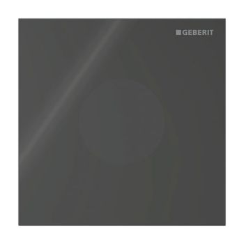  - GEBERIT typ 40 System spłukiwania pisuarów z elektronicznym uruchamianiem spłukiwania, zasilanie bateryjne, płyta przykrywająca okrągły czarny / szkło błyszczące 116034SJ1 - 116.034.SJ.1 - Łazienki Szydłowski