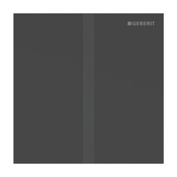  - GEBERIT typ 40 System spłukiwania pisuarów z elektronicznym uruchamianiem spłukiwania, zasilanie bateryjne, płyta przykrywająca kwadratowa czarny mat / powłoka easy-to-clean 116237141 - 116.237.14.1 - Łazienki Szydłowski