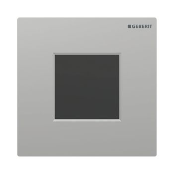  - GEBERIT typ 01 System spłukiwania pisuarów z elektronicznym uruchamianiem spłukiwania, zasilanie sieciowe, płyta przykrywająca prostokątny chrom / matowy, z powłoką easy-to-clean 116093JQ1 - 116.093.JQ.1 - Łazienki Szydłowski