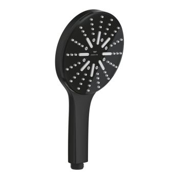  - GROHE-AQUA Rainshower Słuchawka prysznicowa 3 strumienie phantom black 101676KF00 - 101676KF00 - Łazienki Szydłowski