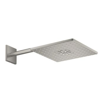 - GROHE-Rainshower Smartactive 310 Cube Deszczownica z ramieniem satin steel 26479MS0 - 26479MS0 - Łazienki Szydłowski