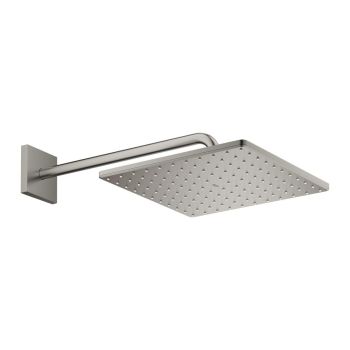 - GROHE-Rainshower Mono 310 Cube Deszczownica z ramieniem 42,2 cm satin steel 26564MS0 - 26564MS0 - Łazienki Szydłowski