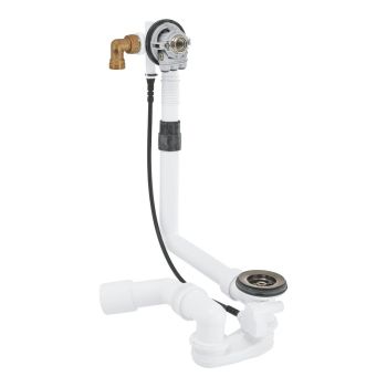 - GROHE-Talentofill Zestaw napełniający,odpływowy i przelewowy do wanien satin graphite 28990MG0 - 28990MG0 - Łazienki Szydłowski