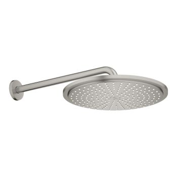 - GROHE-Rainshower Cosmopolitan 310 Deszczownica z ramieniem 380 mm, 1 strumień satin steel 100738MS00 - 100738MS00 - Łazienki Szydłowski